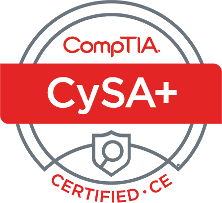 CompTIA CySA+ certification badge