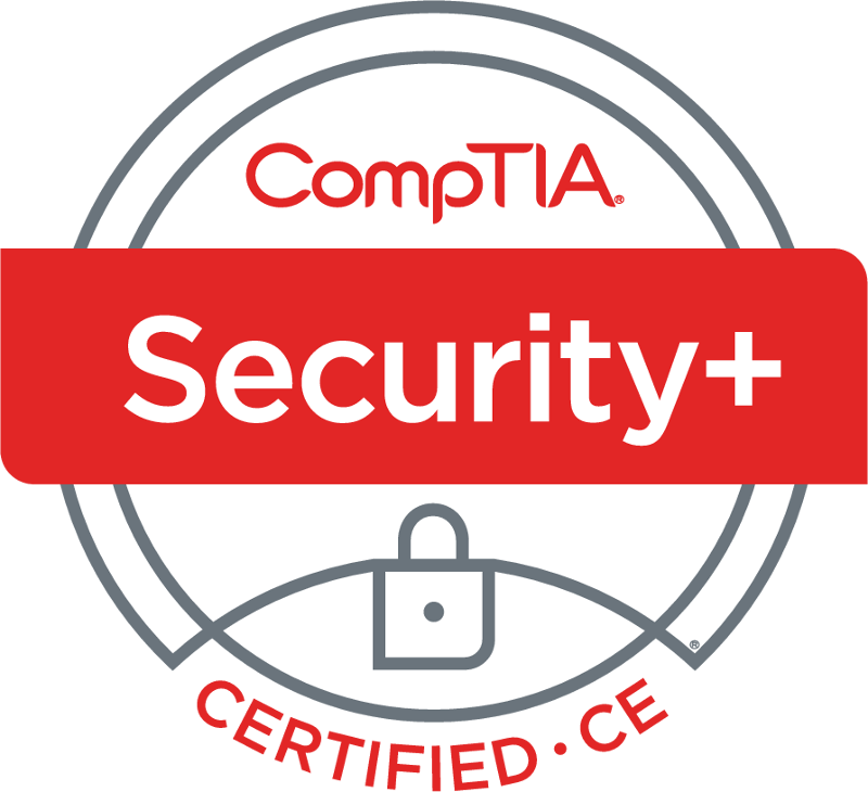 CompTIA Security+ certification badge